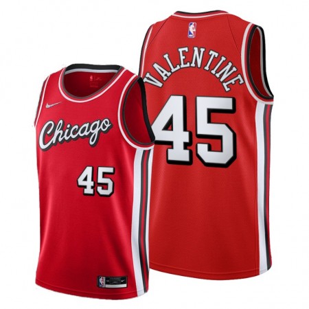 Maglia NBA Chicago Bulls Denzel Valentine 45 Nike 2021-22 City Edition Throwback Swingman - Uomo